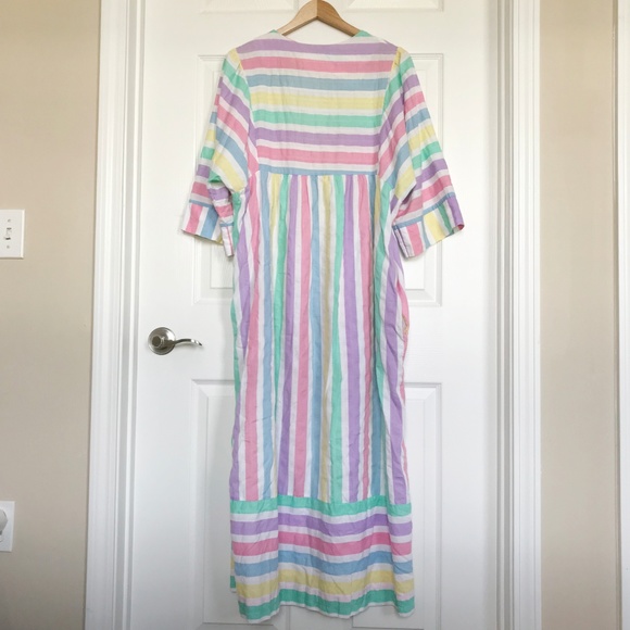 Leisure Life | Vintage Rainbow Cotton Dress - Picture 6 of 8